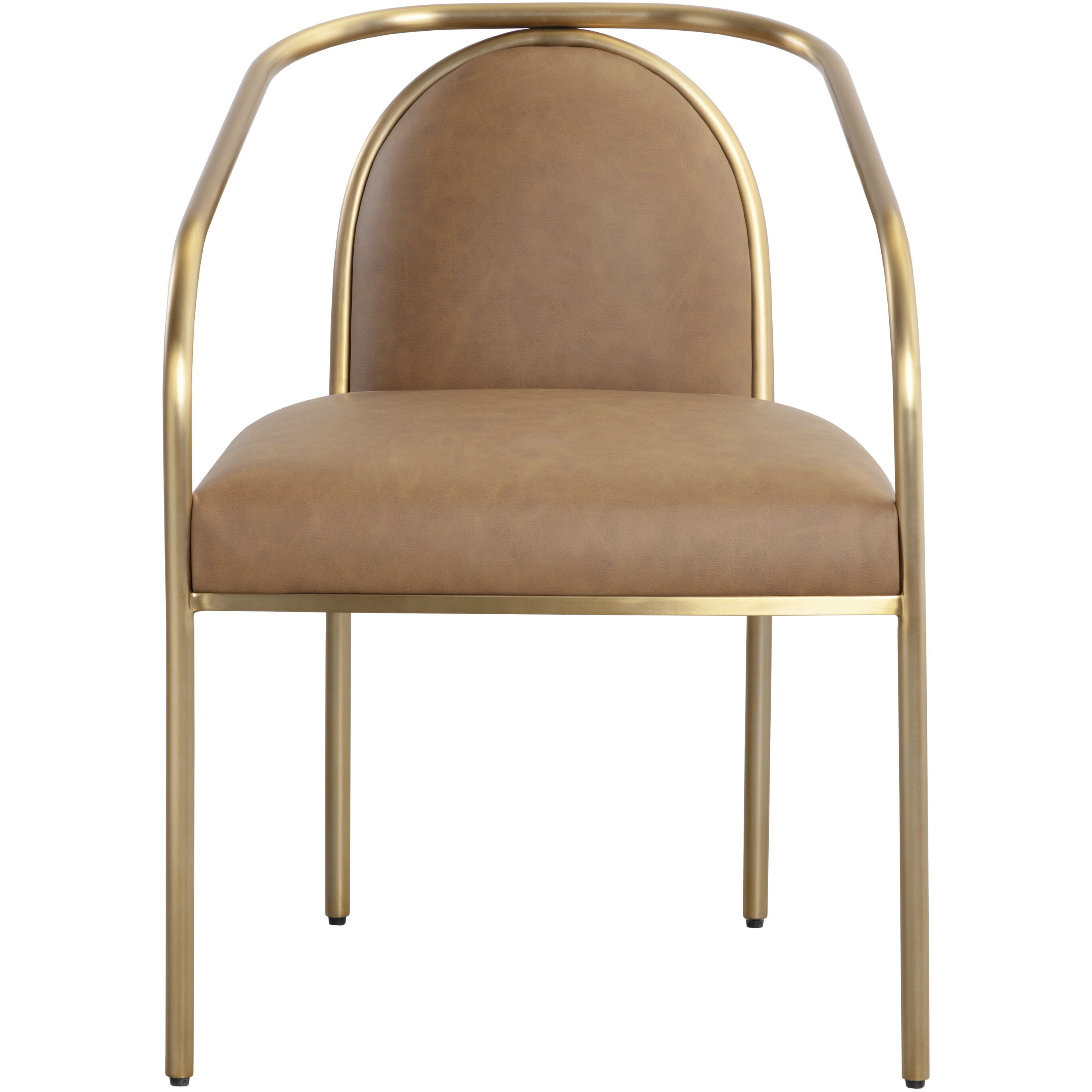 Cicero Milliken Cognac Dining Armchair